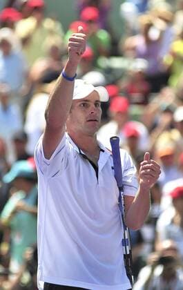 Apr 04, 2010 - Key Biscayne, Florida, USA - ANDY RODDICK of the United States celebrates in men s final of the 2010 Sony Ericsson Open at Crandon Park Tennis Center. - ZUMAdc2 o0 Andrew Freude