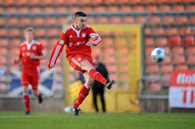 Fussball, 3. Liga, Nachholspiel 20. Spieltag, FC Bayern München II - FC Ingolstadt 04, Danny Schwarz (FC Bayern II)  o0 Amateure, Amat, A, II U23 U 23