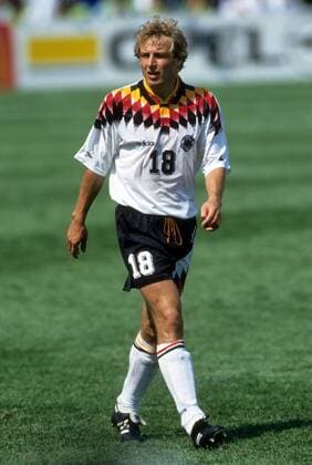 Jürgen Klinsmann (Deutschland) Fußball WM Herren WM 1994, Länderspiel, Nationalteam, Nationaltrikot Einzelbild Chicago