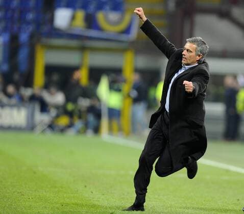 Trainer Jose Mourinho (Inter Mailand) Milano BIBI o0 Jubel, Freude