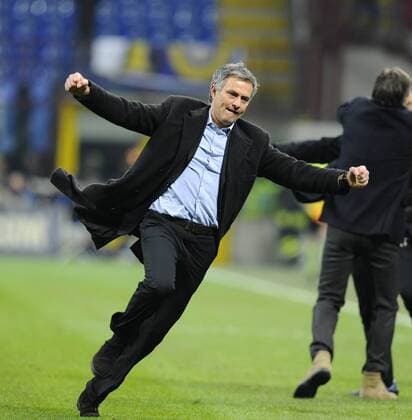 Trainer Jose Mourinho (Inter Mailand) Milano BIBI o0 Jubel, Freude