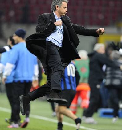 Trainer Jose Mourinho (Inter Mailand) Milano BIBI o0 Jubel, Freude