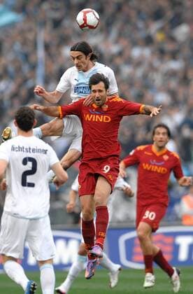 Giuseppe BIAVA Lazio, Mirko VUCINIC AS Rom - Lazio Rom (Weiß) vs AS Rom (Rot) - ANDREAXSTACCIOLI