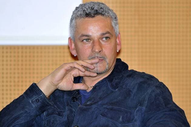 Präsentation des Buches - Attacante nato - (geboren als Stürmer) - von Stefano Borgonovo - Roberto Baggio (ITA)  o0 geborener o0 privat