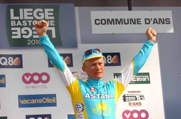 2010, Liege - Bastogne - Liege, Astana 2010, Alexander Vinokourov ,  o0 Jubel Freude