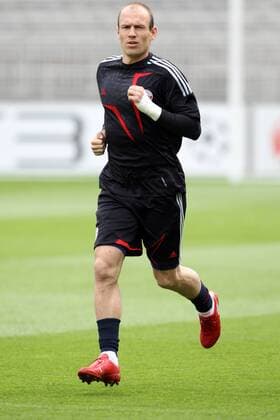 Training FC Bayern München - Arjen Robben - Stade de Gerland - Lyon - 26-04-10 EddyLEMAISTRE - 