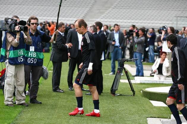 Training FC Bayern München - Arjen Robben - Stade de Gerland - Lyon - 26-04-10 EddyLEMAISTRE - 