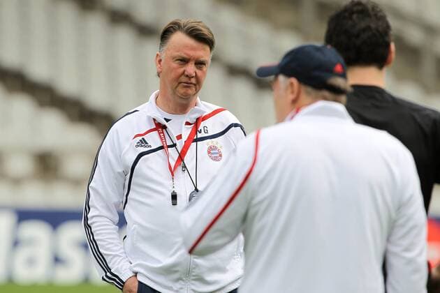 Training FC Bayern München - Trainer Louis Van Gaal - Stade de Gerland - Lyon - 26-04-10 EddyLEMAISTRE - 