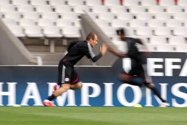 Training FC Bayern München - Arjen Robben - Stade de Gerland - Lyon - 26-04-10 EddyLEMAISTRE - 
