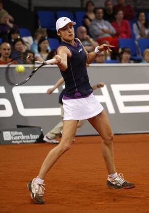 Porsche Tennis Grand Prix, WTA Tour, Damen Turnier in Stuttgart - Katarina Srebotnik (SLO),