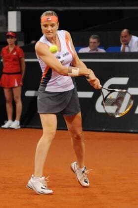 27.04.2010, Porsche Tennis Grand Prix 2010, 1nd Round, Agnes Szavay (HUN)