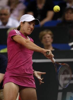 Porsche Tennis Grand Prix, WTA Tour, Damen Turnier in Stuttgart, Justin Henin (BEL),