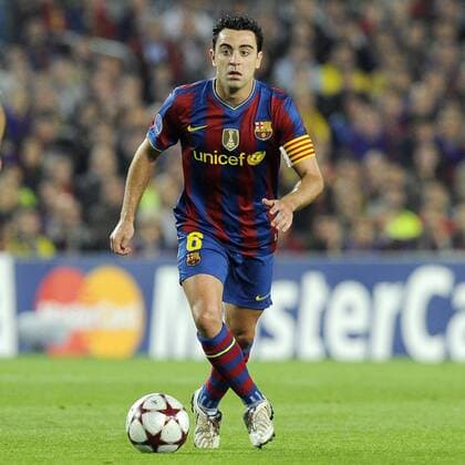 FC Barcelona (blau, Barca) - Inter Mailand (weiß), Xavi Hernandez 