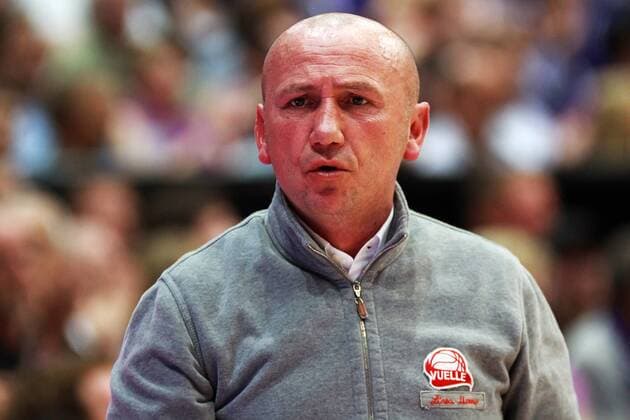 Basketball Eurochallenge, Krasnye Krylia - Scavolini Spar Pesaro: Pesaros Trainer Luca Dalmonte