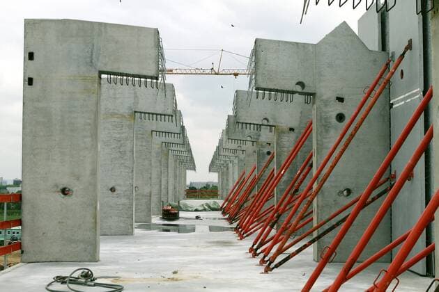Fußball, Stadiongeschichte 1. FSV Mainz 05 Baustelle Coface Arena, zukünftige Heimspielstätte des FSV Mainz 05 o0 Stadion Bau Totale Bauarbeiten