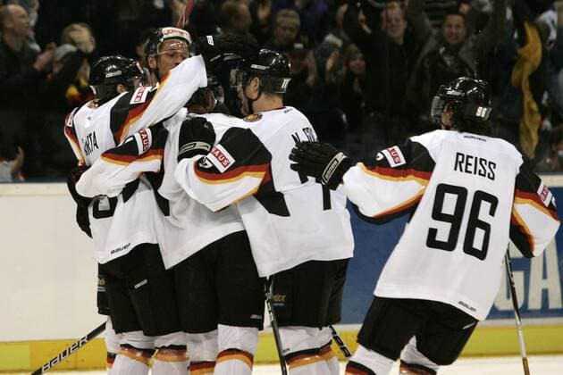 Deutschland - Kanada: Jubel zum 1:0 für Deutschland o0 Freude