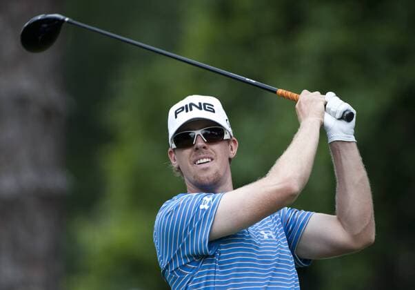 Hunter Mahan (USA) hits off the second tee during the first round of The Players Championship PGA golf tournament in Ponte Vedra Beach -  PVB2010050605