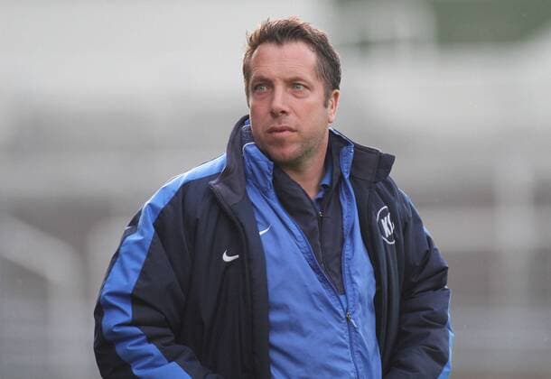 Trainer Markus Kauczinski (KSC II) Fussball Herren Regionalliga Süd München Grünwalderstadion 07.05.2010 TSV 1860 München II - Karlsruher SC II o0 Karlsruhe Amat Amateure A II