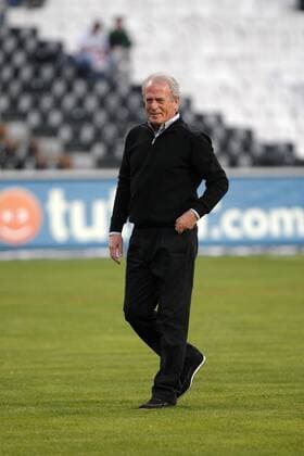Turkey superleague match between Besiktas Istanbul and Manisaspor at Inonu Stadium in Istanbul, Turkey 07.05.2010 Besiktas won scored 2 : 0 Pictured: Coach Mustafa Denizli of Besiktas. 