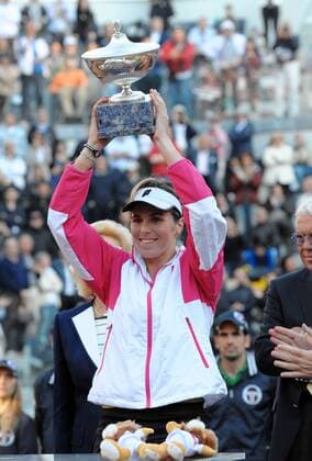 Maria Jose Martinez Sanchez (ESP) , Finale, Internazionali BNL D Italia- AntoniettaxBaldassarre o0 Jubel Freude Sieg, Sieger Siegerehrung o00 Pokal