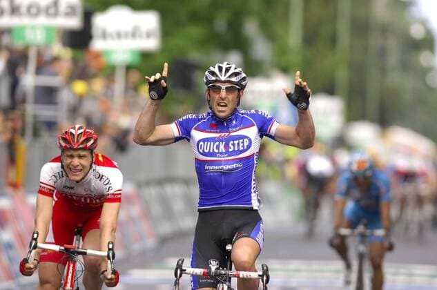 Giro d Italia 2010, 5. Etappe: Novara - Novi Ligure, Jerome Pineau (Quick Step, r), Julien Fouchard (Cofidis), -  o0 Jubel Freude o00 Etappensieg, Etappensieger,