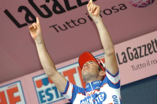 Giro d Italia 2010, 5. Etappe: Novara - Novi Ligure, Quick Step 2010, Jerome Pineau, -  o0 Siegerehrung Jubel Freude