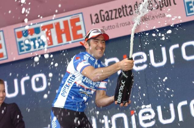 Giro d Italia 2010, 5. Etappe: Novara - Novi Ligure, Quick Step 2010, Jerome Pineau, -  o0 Siegerehrung Jubel Freude