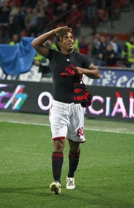 RONALDINHO (AC Mailand) jubelt o0 Jubel, Freude