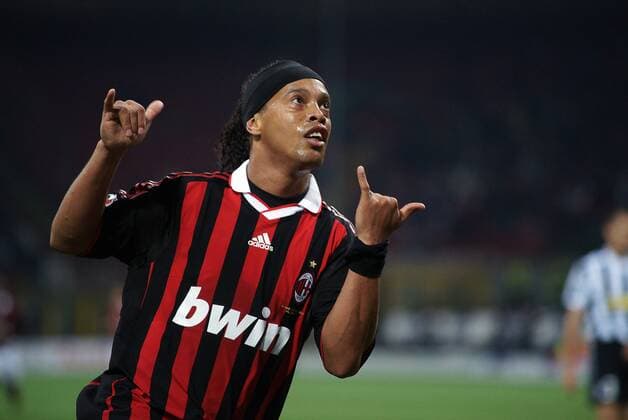 RONALDINHO (AC Mailand) jubelt o0 Jubel, Freude