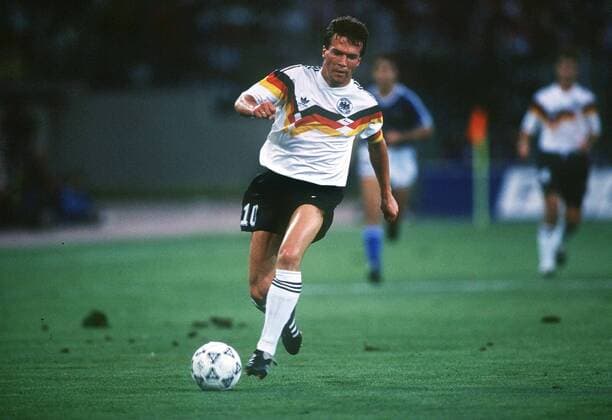 Lothar Matthäus (Ger). Argentina v West Germany. World Cup Final 1990. Rome. 8 7 90. 