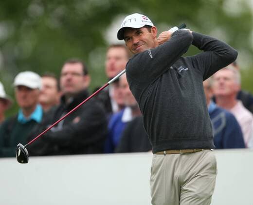 20 05 2010. Ireland s Padraig Harrington tees off at the first hole of the first round of the PGA. BMW PGA Championship at Wentworth Golf Club, Surrey,. xColinxReadx  ActionPlus11043453 Content restricted for UK based newspaper