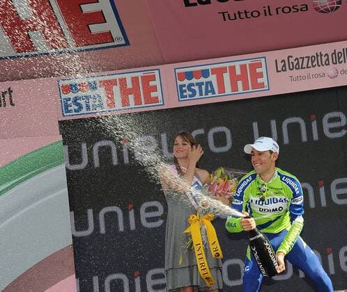 Giro d Italia, 14. Etappe: Ferrara - Asolo, Etappensieger Vincenzo Nibali (Liquigas)  o0 Etappensieg Jubel Freude