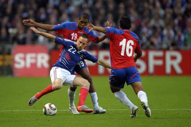 Frankreich vs Costa Rica - Franck RIBERY (Frankreich, li.) vs Roy MYRIE (Mitte) JBAutissier 