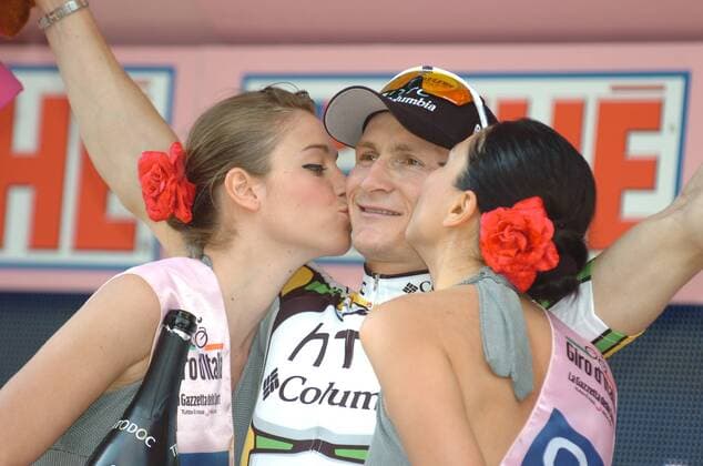 Giro d Italia 2010, 18. Etappe: Levico Terme - Brescia: Andre Greipel (Htc - Columbia) gewinnt die 18. Etappe  o0 Etappensieg, Etappensieger, Jubel, Freude