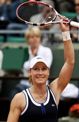 TENNIS - WTA, French Open 2010 PARIS,FRANKREICH,31.MAI.10 - TENNIS - WTA, Grand Slam, Roland Garros French Open 2010. Bild zeigt den Jubel von Samantha Stosur (Australien).  o0 Jubel Freude