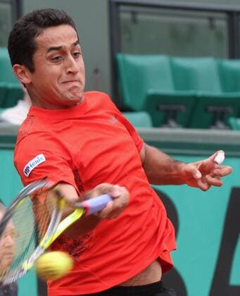 Spaniard Nicolas Almagro (ESP) hits a shot  PAR20100531734