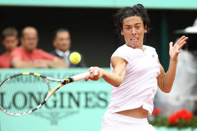 Francesca Schiavone, ITA, playing the quarterfinal of 2010 Tennis French Open in Paris at Roland Garros, 01 06 2010 -