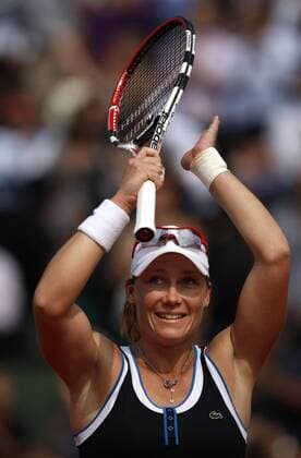 French Open 2010, Roland Garros, Paris, Frankreich,Grand Slam - Samantha Stosur (AUSTRALIEN) bedankt sich
