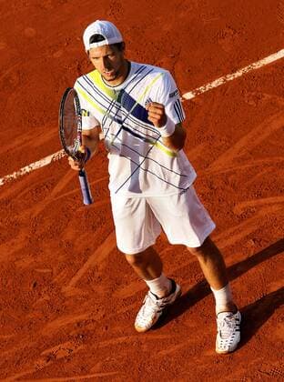 French Open 2010 PARIS,FRANKREICH,02.JUN.10 - ATP World Tour, Grand Slam, Roland Garros. Bild zeigt den Jubel von Juergen Melzer (AUT). 
