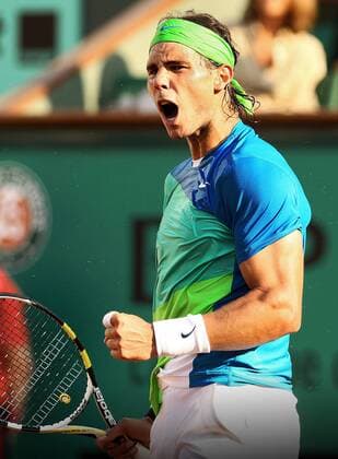 TENNIS - ATP World Tour, Grand Slam, Roland Garros French Open 2010. Jubel von Rafael Nadal (ESP).  o0 Jubel, Freude