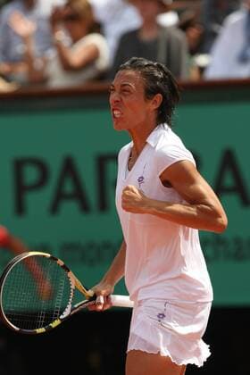Francesca Schiavone (ITA) - BenoitLedoyen  o0 Jubel Freude Paris