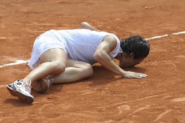 Francesca Schiavone (ITA) - Siegerin der French Open --- JBAutissier  o0 Jubel Freude Paris