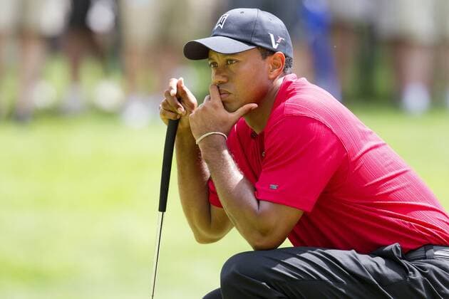 Tiger Woods (USA) on the 13th green during the final round of the Memorial Tournament held at Muirfield Village G.C. in Dublin, Ohio. Icon4391006067527 o0 Nachdenklichkeit EDITORIAL USE ONLY