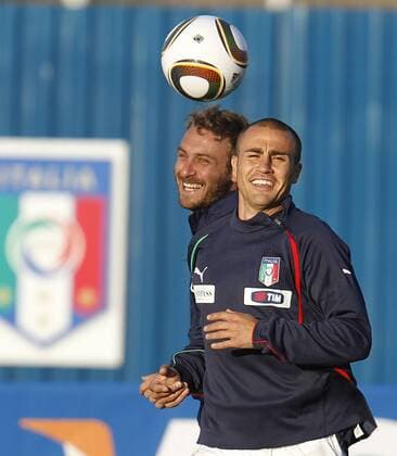 Fabio Cannavaro (R) und Daniele De Rossi (e) - Training ITA - Pretoria - 09 06 2010. x(134)xRodolfoxBuhrerx xLaxImagemx  (830)