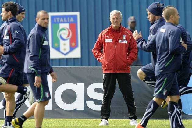 Training Italien in Centurion Nationaltrainer Marcello Lippi 