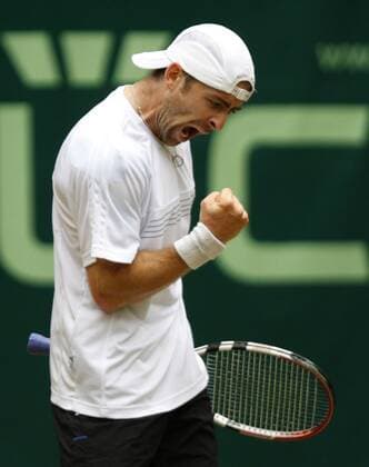 Gerry Weber Open 2010, Halle (Westf.), Tennis, ATP Turnier, Benjamin Becker (GER) o0 Jubel, Freude