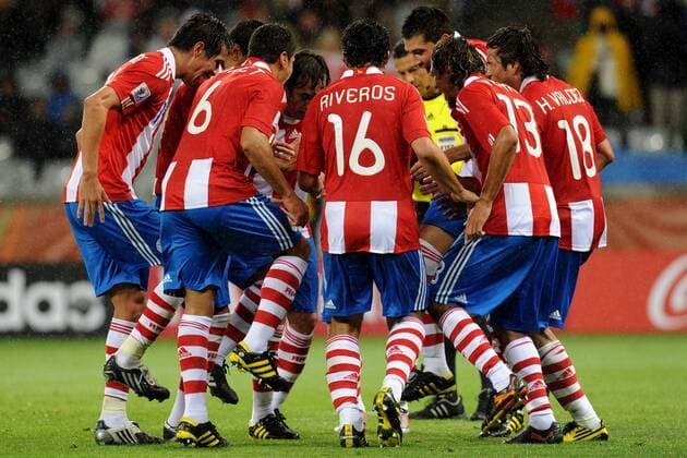 Jubel Paraguay ( ) - World Cup 2010, Cape Town, 14 06 2010 giorgioxperottino