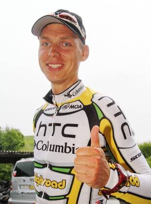 Tour de Suisse 3.Etappe Sierre - Schwarzenburg. Der neue Leader Tony Martin Deutschland Team HTC Columbia 13.Juni 2010 