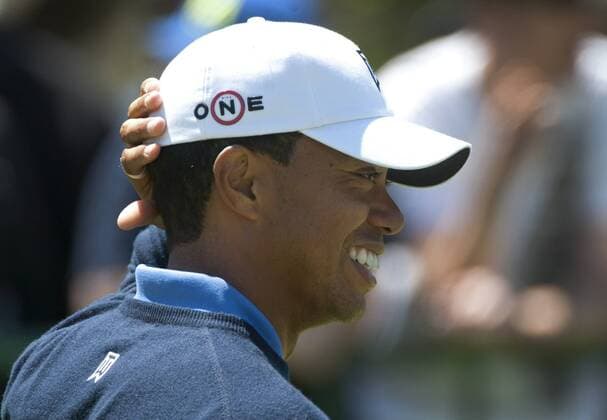 Tiger Woods (USA) is seen on the putting green during a practice round prior to the 2010 U.S. Open at the Pebble Beach Golf Links in Pebble Beach, California, June 16, 2010.  SFP20100616307