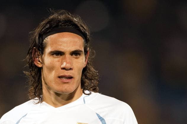 Edinson Cavani (URU), JUNE 16, 2010 - Football : FIFA World Cup South Africa Group A match between South Africa (yellow) vs. Uruguay (white) 0:3 at Loftus Versfeld Stadium in Pretoria, South Africa.  (011885) Tshwane